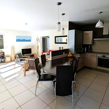 Апартаменты T3 76m² Avec Terrasse, Balcon, A 100m De La D'eyrac, Parking Et Wifi - Fr-1-420-154 Аркашон