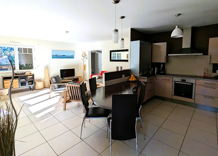 Lejlighed T3 76m² Avec Terrasse, Balcon, A 100m De La D'eyrac, Parking Et Wifi - Fr-1-420-154 Arcachon